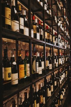 Strona główna wine bottles on rack